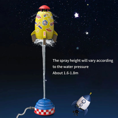Rocket Water Sprinkler Toy - Outdoor Fun for Kids