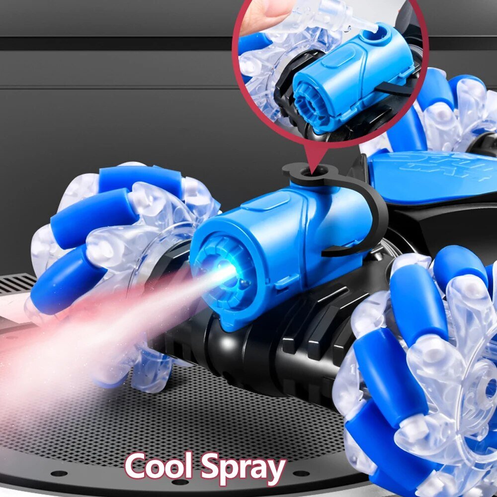 Gesture Sensing RC Stunt Car - 360° Drift, Spray, High Speed