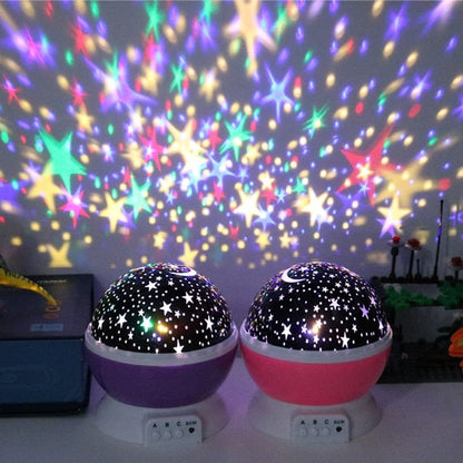 Starry Sky LED Night Light Projector for Nursery & Kids' Rooms
