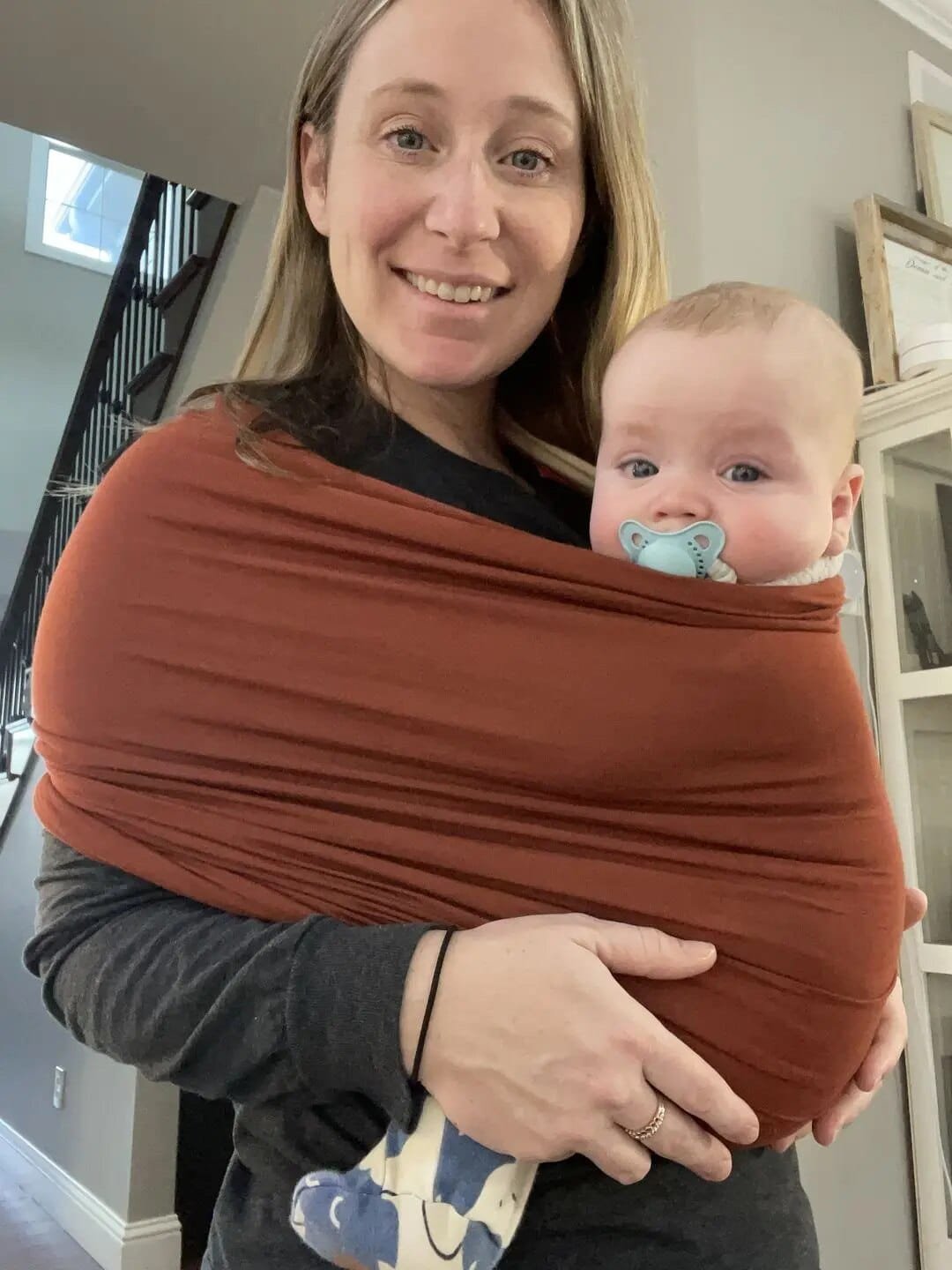 Stretchy Baby Carrier Sling - Comfort Wrap for Newborns up to 55 lbs