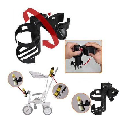 Baby Stroller Cup Holder Universal Rotatable Holder