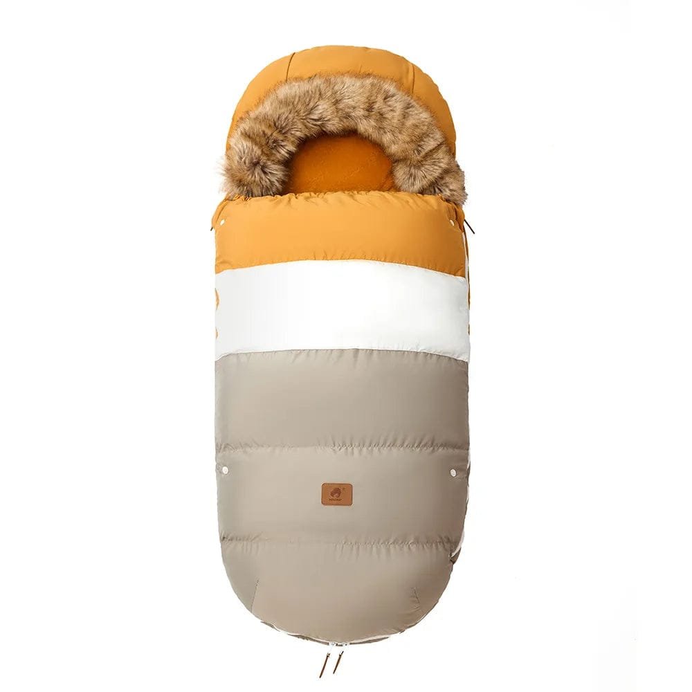 Winter Stroller Footmuff: Waterproof and Windproof, Fur Collar, 0-3T