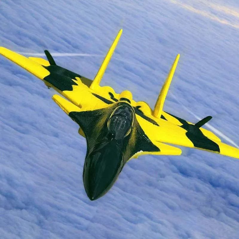 Fighter Jet RC Plane with LED, 2.4G Remote Control Glider, Kids' Gift