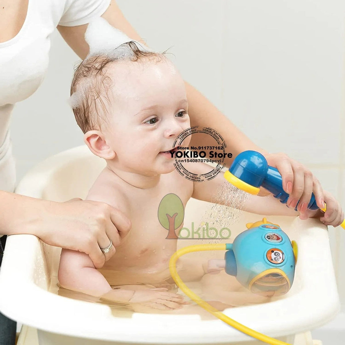 Submarine Baby Bath Shower Toy, Water Spray Set for Kids