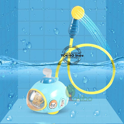Submarine Baby Bath Shower Toy, Water Spray Set for Kids