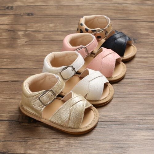 Summer Baby Kid Sandals – Soft Leather Insole, Unisex First Walkers