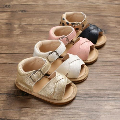Summer Baby Kid Sandals – Soft Leather Insole, Unisex First Walkers