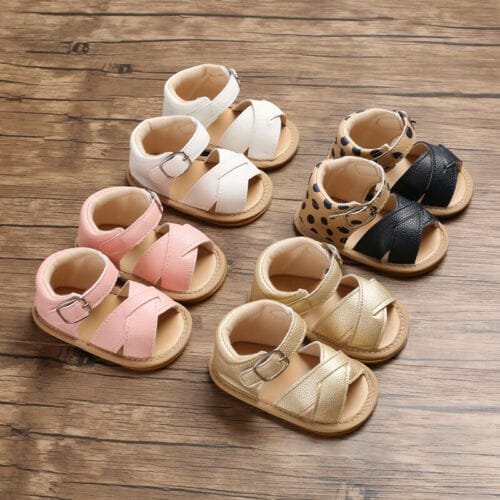 Summer Baby Kid Sandals – Soft Leather Insole, Unisex First Walkers