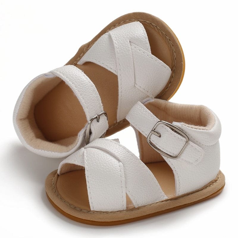 Summer Baby Kid Sandals – Soft Leather Insole, Unisex First Walkers