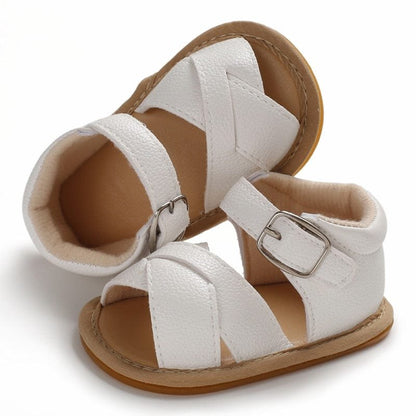 Summer Baby Kid Sandals – Soft Leather Insole, Unisex First Walkers