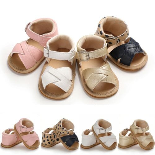 Summer Baby Kid Sandals – Soft Leather Insole, Unisex First Walkers