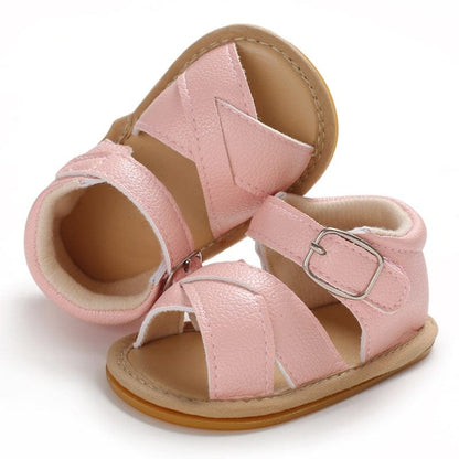 Summer Baby Kid Sandals – Soft Leather Insole, Unisex First Walkers