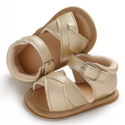 Summer Baby Kid Sandals – Soft Leather Insole, Unisex First Walkers