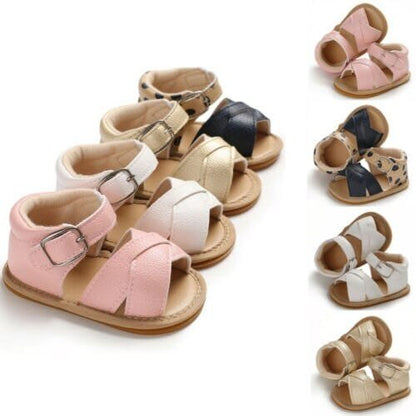 Summer Baby Kid Sandals – Soft Leather Insole, Unisex First Walkers