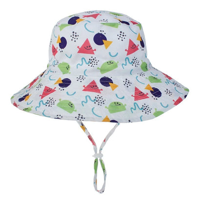 Summer Baby Sun Cap - UV Protection, 0-8 Years, Bucket Style