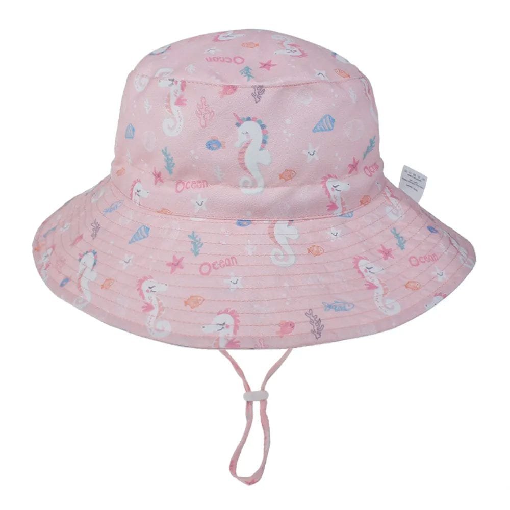 Summer Baby Sun Cap - UV Protection, 0-8 Years, Bucket Style