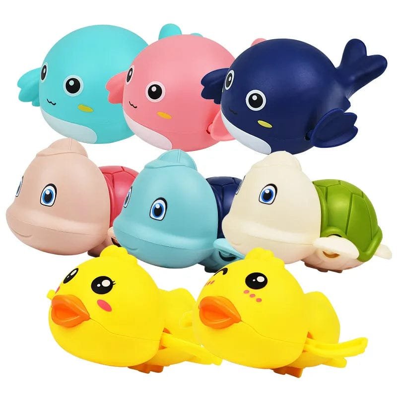 Summer Bath Clockwork Dolls, Cute Animal Toys for Kids' Bathing