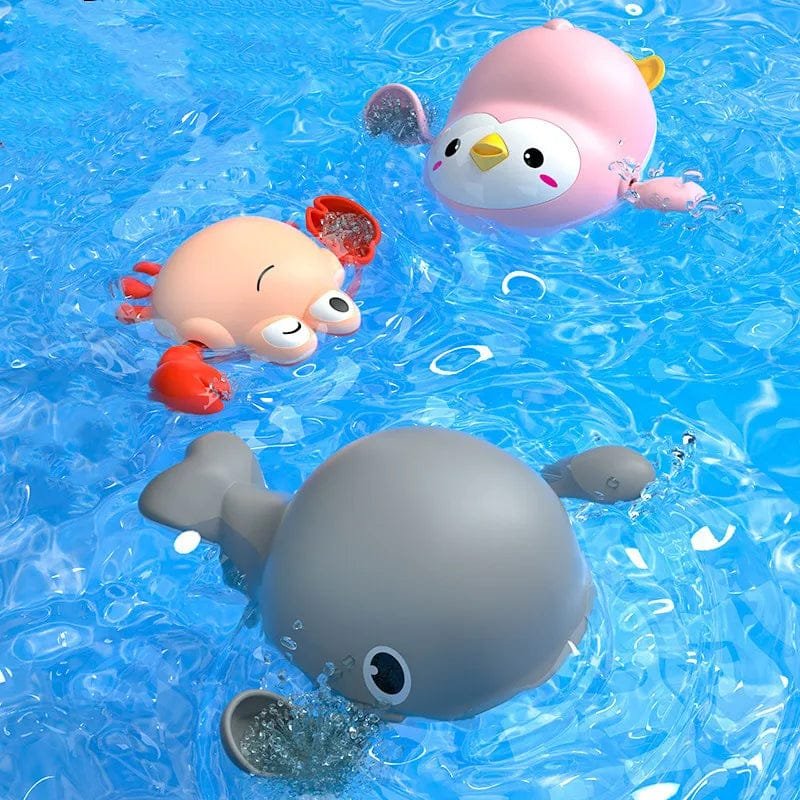 Summer Bath Clockwork Dolls, Cute Animal Toys for Kids' Bathing