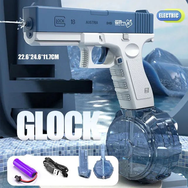 Full-Automatic Electric Water Blaster - Sporty Pistol-Style Toy