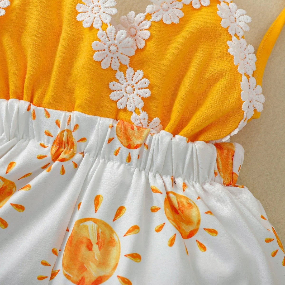 Summer Romper 0-4T: Sun Print for Baby & Toddler Girls