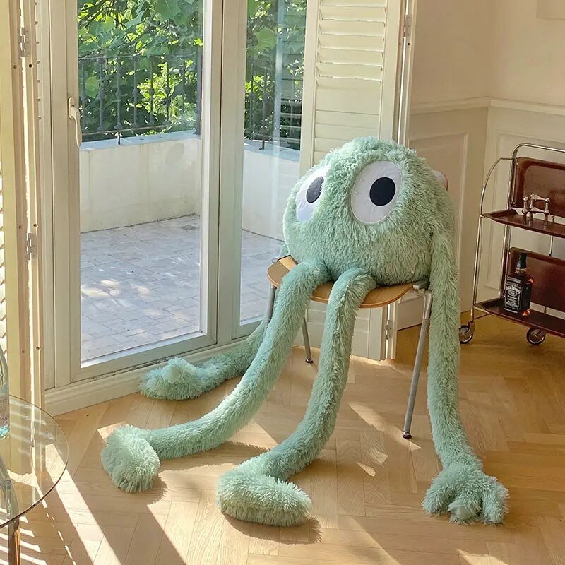 Giant 175cm Swag Green Alien Monster Plush Toy with Long Limbs