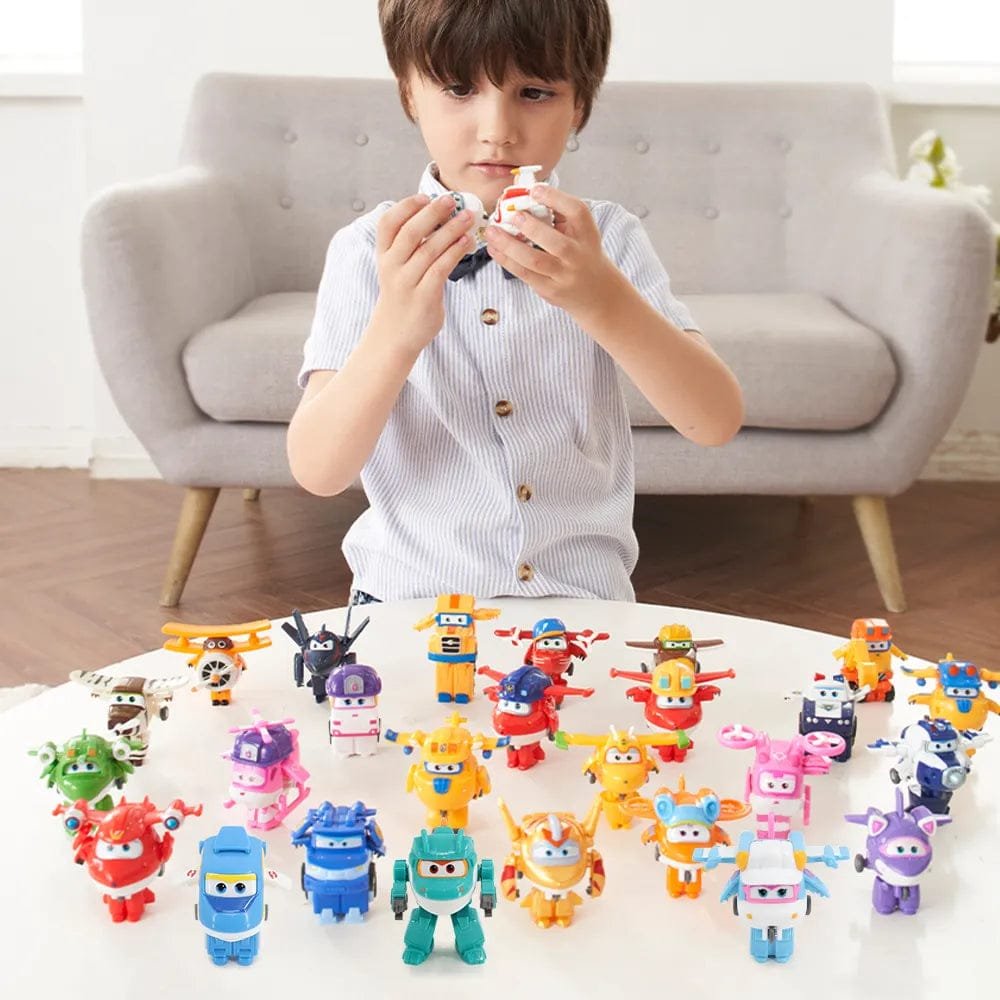 Mini Transforming Vehicle Robots - 36 Types, Action Figures 2" Scale
