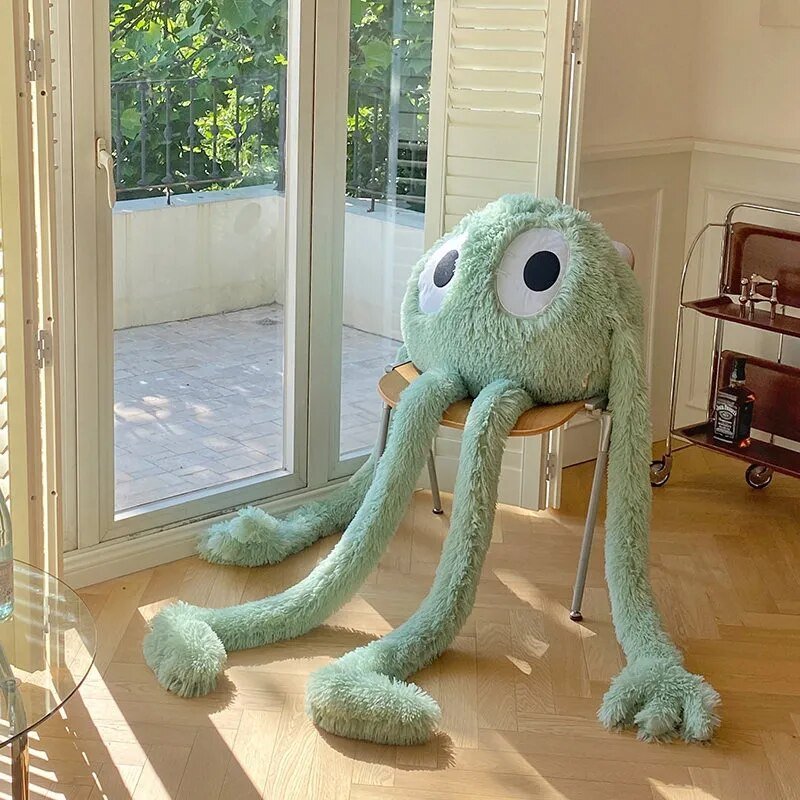 Giant 175cm Swag Green Alien Monster Plush Toy with Long Limbs