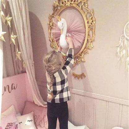 3D Stuffed Animal Heads Wall Decor - Baby Girl Nursery