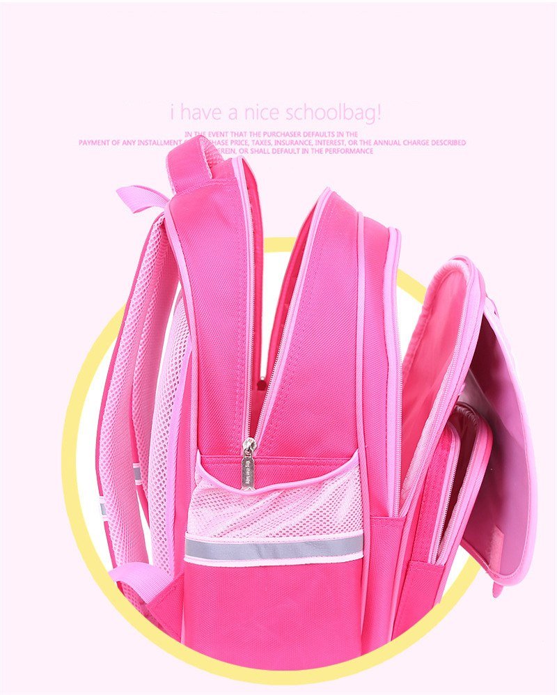 Fashion Sweet Cat Girl's School Bags Waterproof Cartoon Pattern