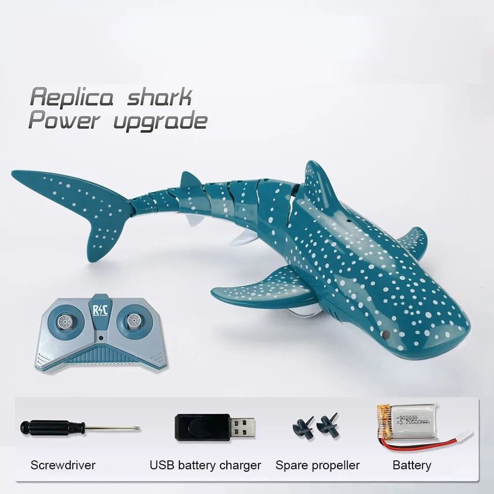 Smart RC Shark & Whale Spray Water Toy - Remote Control Fish Robot