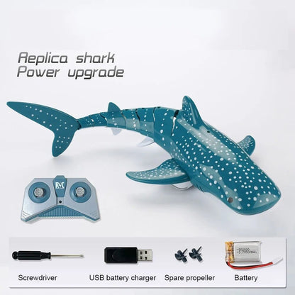 Smart RC Shark & Whale Spray Water Toy - Remote Control Fish Robot
