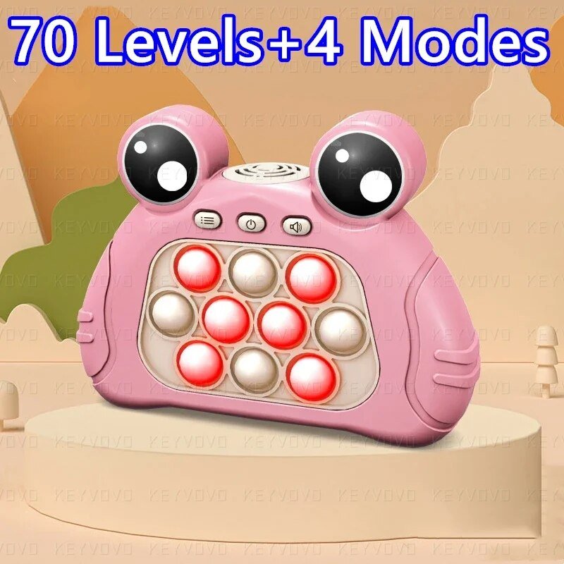 Electronic Pop Game Console - Light Up Bubble Fidget Toy