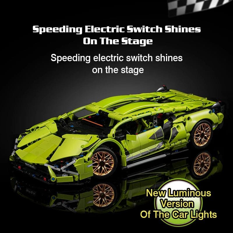 Tech Building Blocks RC/Static Racing Car - Construction Toy