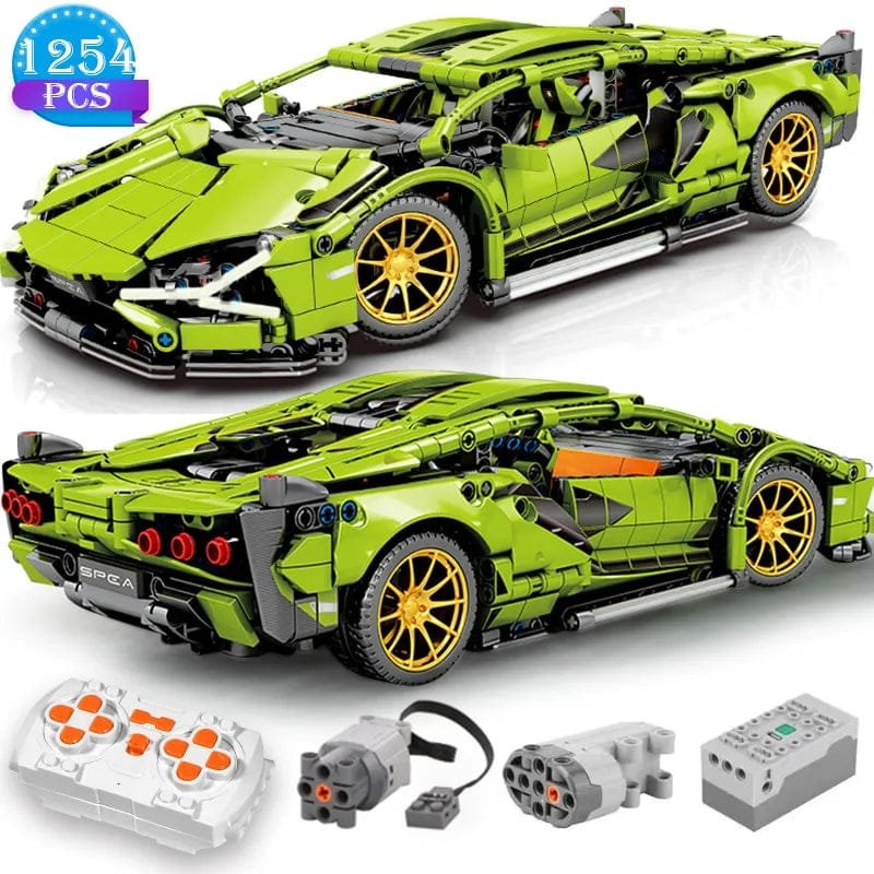 Tech Building Blocks RC/Static Racing Car - Construction Toy