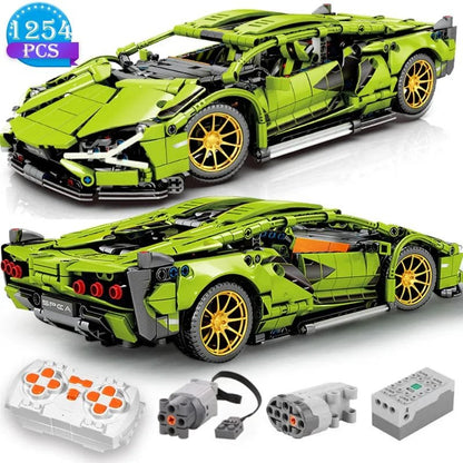 Tech Building Blocks RC/Static Racing Car - Construction Toy