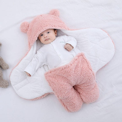 Thick Fleece Newborn Sleep Bag with Cotton Lining