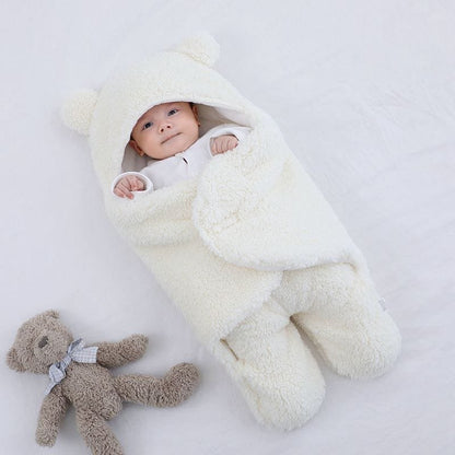 Thick Fleece Newborn Sleep Bag with Cotton Lining