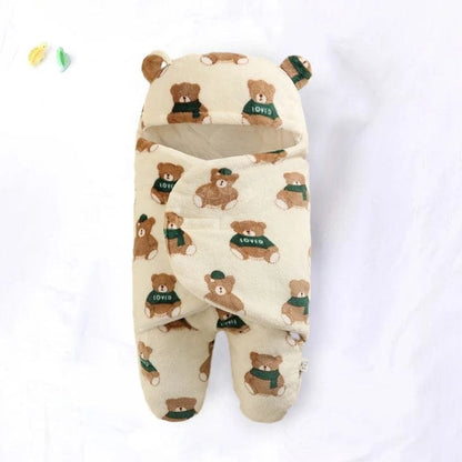 Thick Fleece Newborn Sleep Bag with Cotton Lining