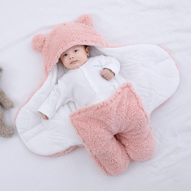 Thick Fleece Newborn Sleep Bag with Cotton Lining