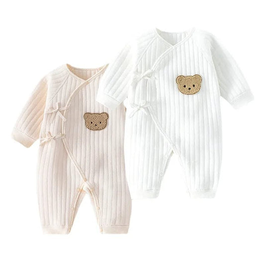 Thickened Cotton Bodysuit 0-6M - Spring Autumn Toddler Wear