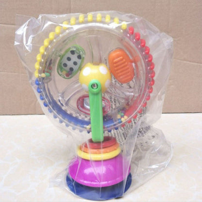 Three-Color Rotating Ferris Wheel Baby Rattle with Suction Cup
