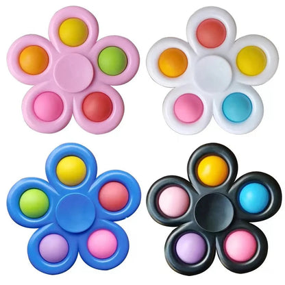 Tie-Dye Pop Fidget Spinner – Sensory Stress-Relief Toy