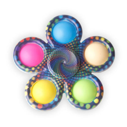 Tie-Dye Pop Fidget Spinner – Sensory Stress-Relief Toy