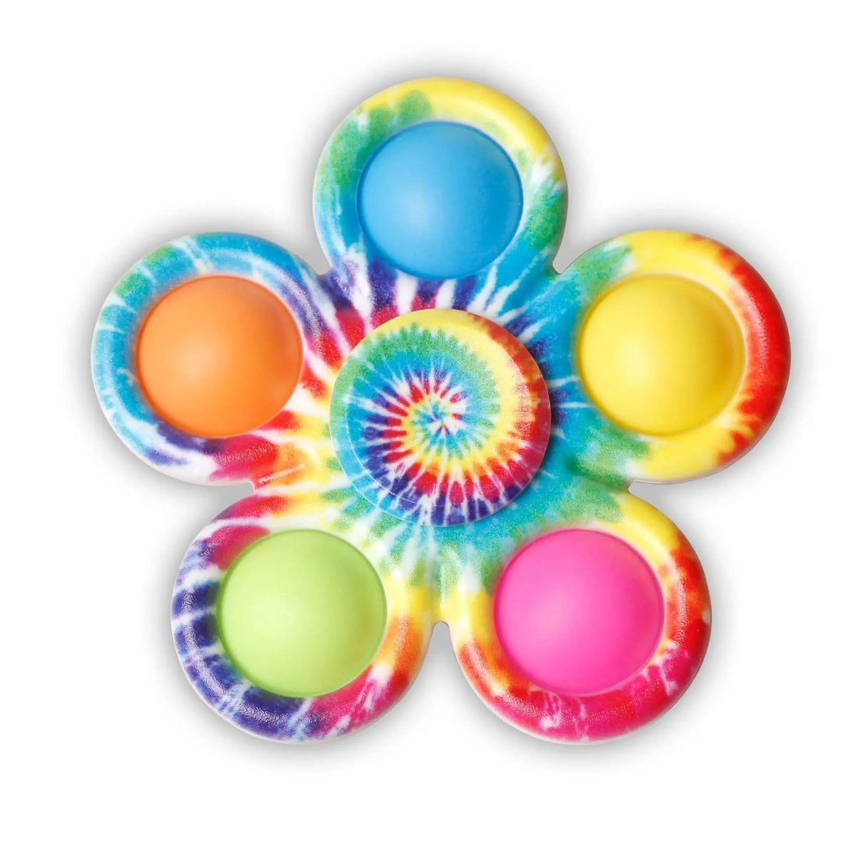 Tie-Dye Pop Fidget Spinner – Sensory Stress-Relief Toy