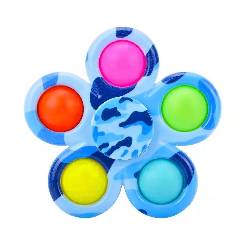 Tie-Dye Pop Fidget Spinner – Sensory Stress-Relief Toy