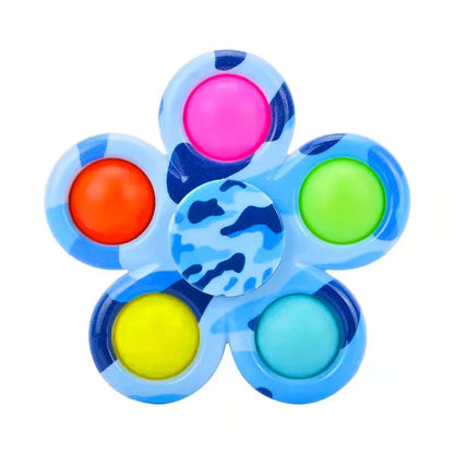 Tie-Dye Pop Fidget Spinner – Sensory Stress-Relief Toy