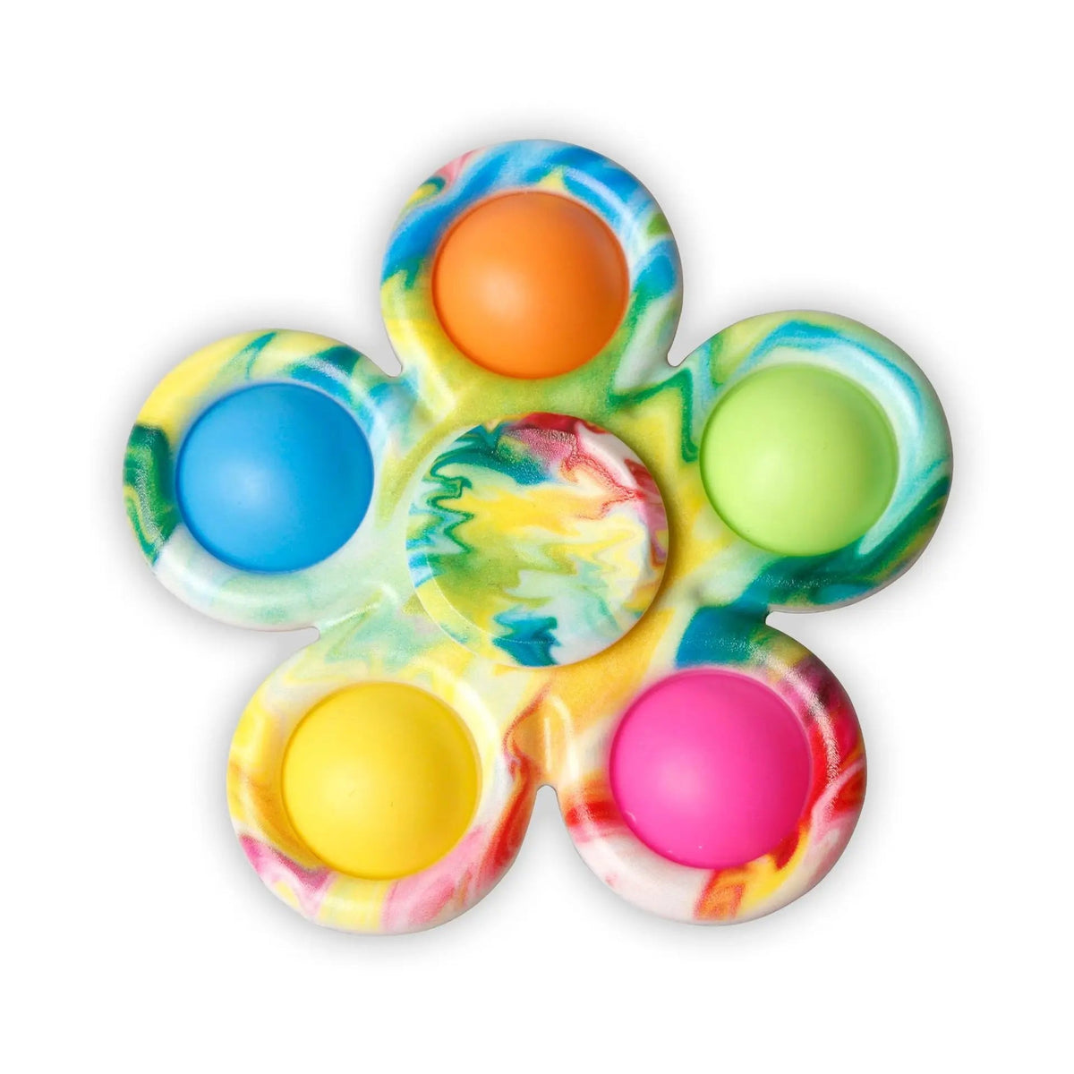 Tie-Dye Pop Fidget Spinner – Sensory Stress-Relief Toy