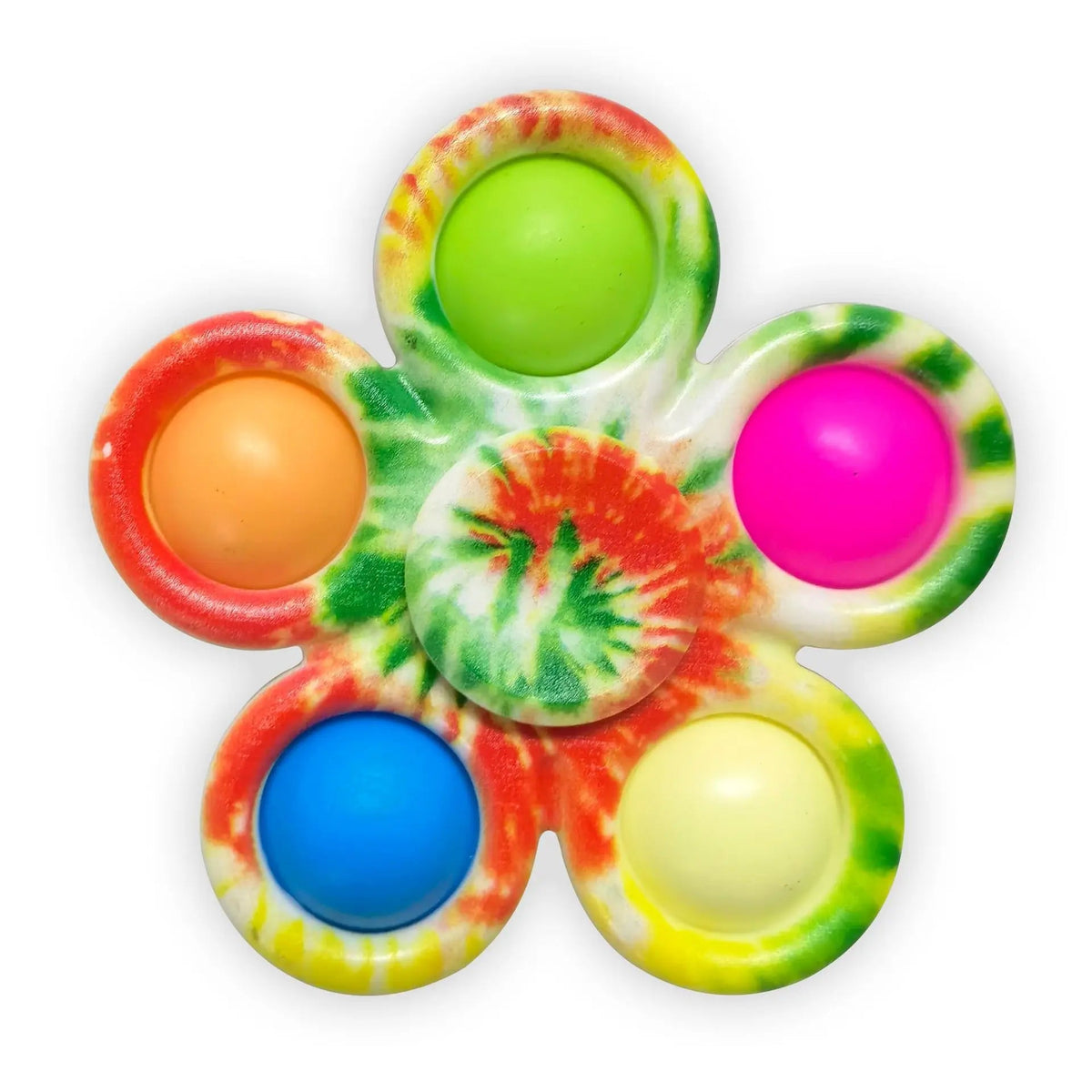 Tie-Dye Pop Fidget Spinner – Sensory Stress-Relief Toy