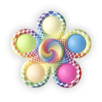 Tie-Dye Pop Fidget Spinner – Sensory Stress-Relief Toy