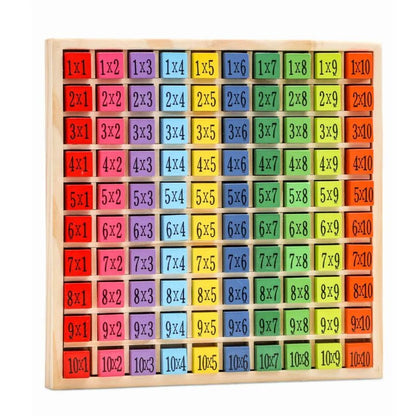 Montessori Wooden Multiplication Table: Math Educational Toy